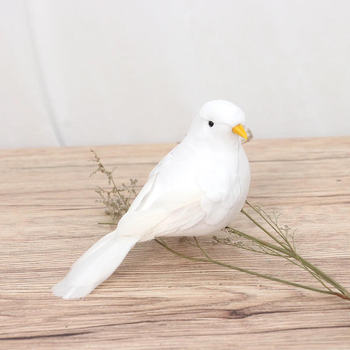 

Bird Fake Birds Pigeon Doves Figure Dove Figurine Artificial Decor Decoration White Ornament Lawn Faux Toy Garden Playset