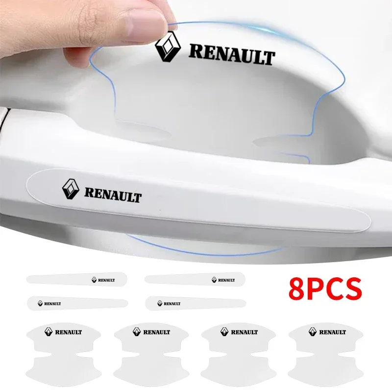 8 шт. автомобильные наклейки виниловая защитная пленка от царапин для Renault Koleos Duster