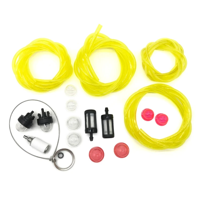 

Fuel Filter Line Hose Primer Bulb Kit Weeds Eater Gas Trimmer for Chainsaws Blowers Pressure Washers AC04122