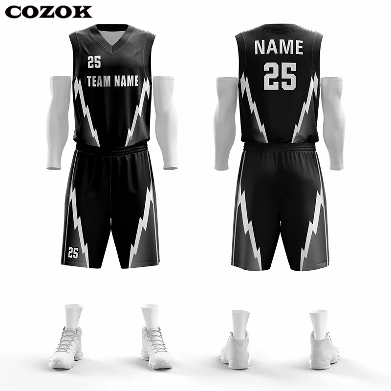

Professional Customized Basketball Vest and Shorts Men Sublimation Printing Logo Basketball Uniforms Breathable Basketball Jerse