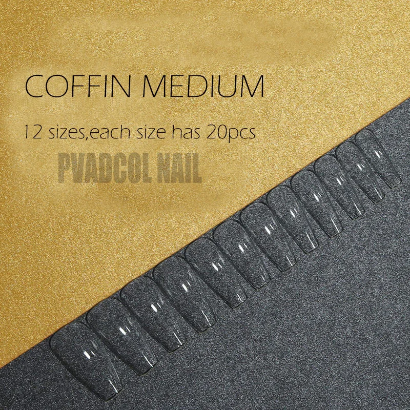 240 шт. гелевые наконечники мягкие для наращивания ногтей полное покрытие