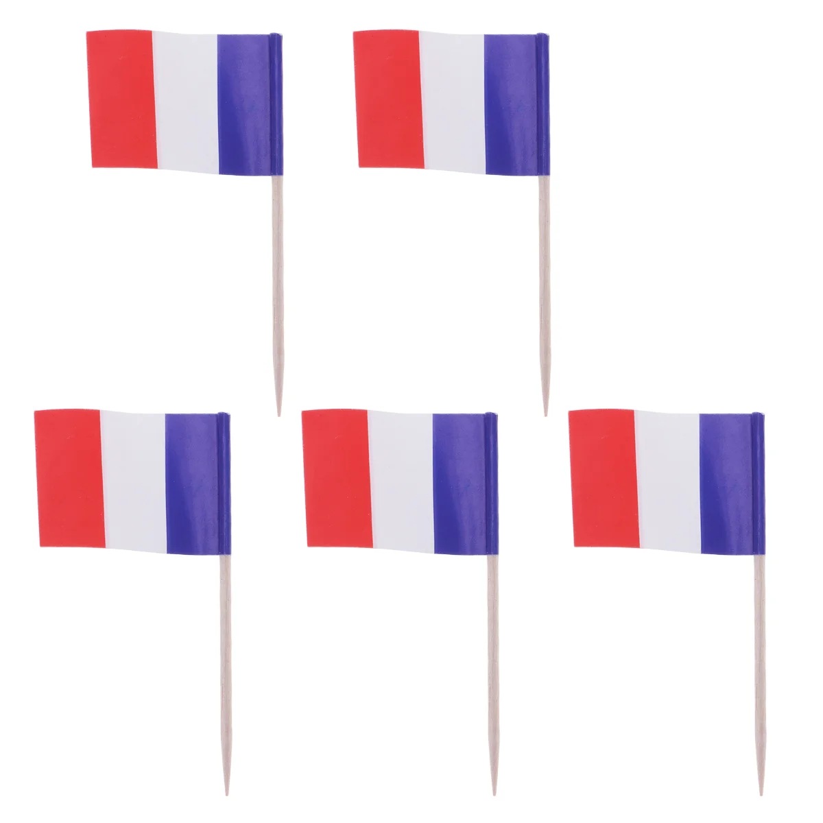 

100 Pcs Flag Toothpicks Food Signs Cupcake Toppers Cartoon Paper Decorations Countries Mini Stick Flags Ornament