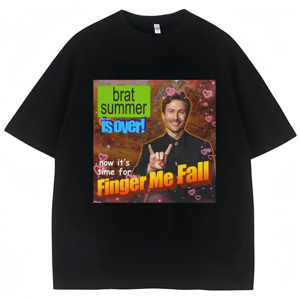Funny Charli XCX Brat Meme T Shirt Ebrat Summer Is Over Now It's Time for Fingee Fall Shirts Unisex Oversized Cotton Tees