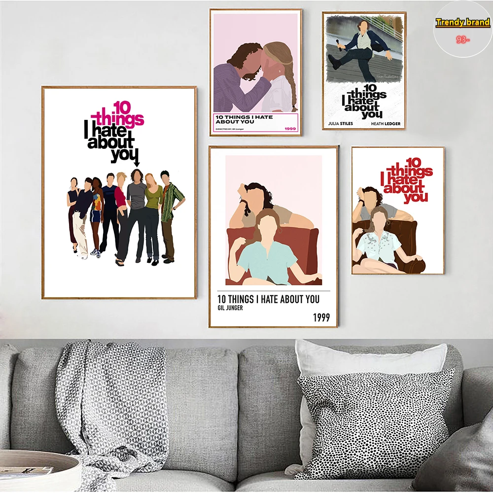 

Film 10 Things I Hate about You Canvas Painting Art Nordic Posters and Prints Wall Pictures for Living Room Decoration Frameless