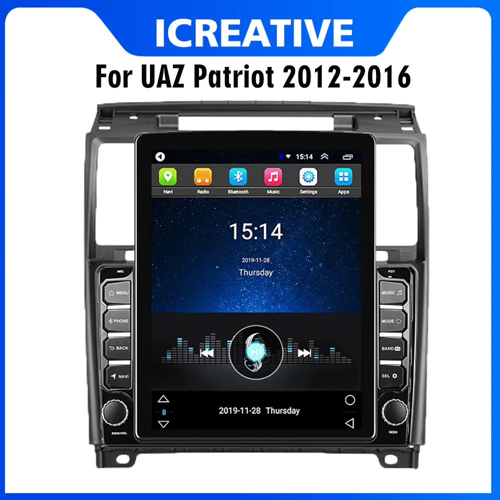 

Автомобильный мультимедийный плеер для UAZ Patriot 2012-2016, 2 Din, 9,7 дюйма, экран Tesla, GPS-навигатор, Android, Авторадио, стерео, головное устройство,auto 4G GPS т...