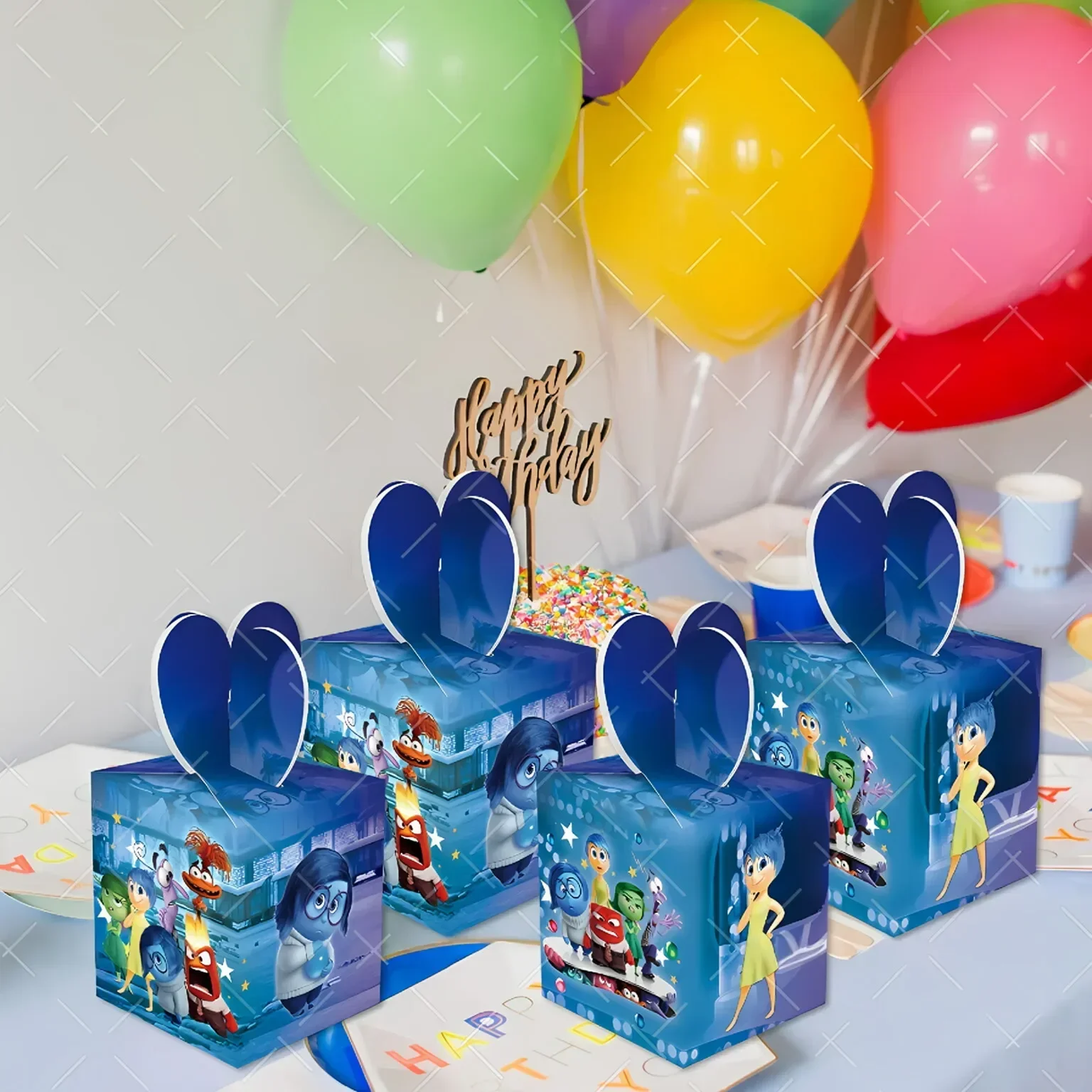 6/12 шт. Disney Inside Out 2 коробка конфет милые детские подарочные коробки для закусок на
