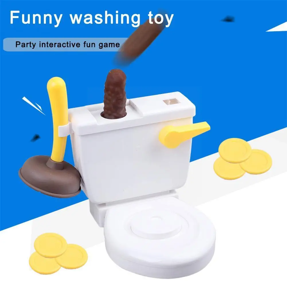Туалетная игрушка, попискивающая и смывающая шуточная гадость, аксессуары для миниатюрных кукол-младенцев, игра-подарок, притворная обманка F G1u7.