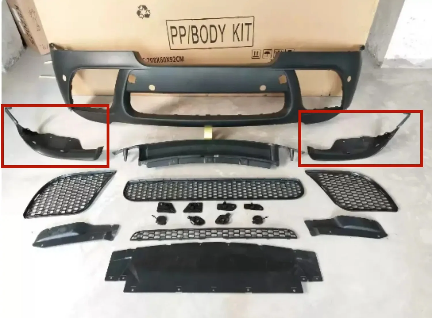 Угловая нижняя панель переднего бампера автомобиля для BMW X6 E71 (art.: 3920d0ea07584) - 3920d0ea07584