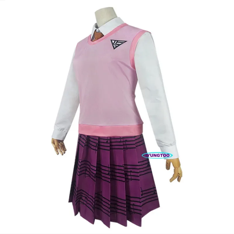 Костюм для косплея Akamatsu Danganronpa V3 Kaede женские платья аниме рубашка жилет юбка носки