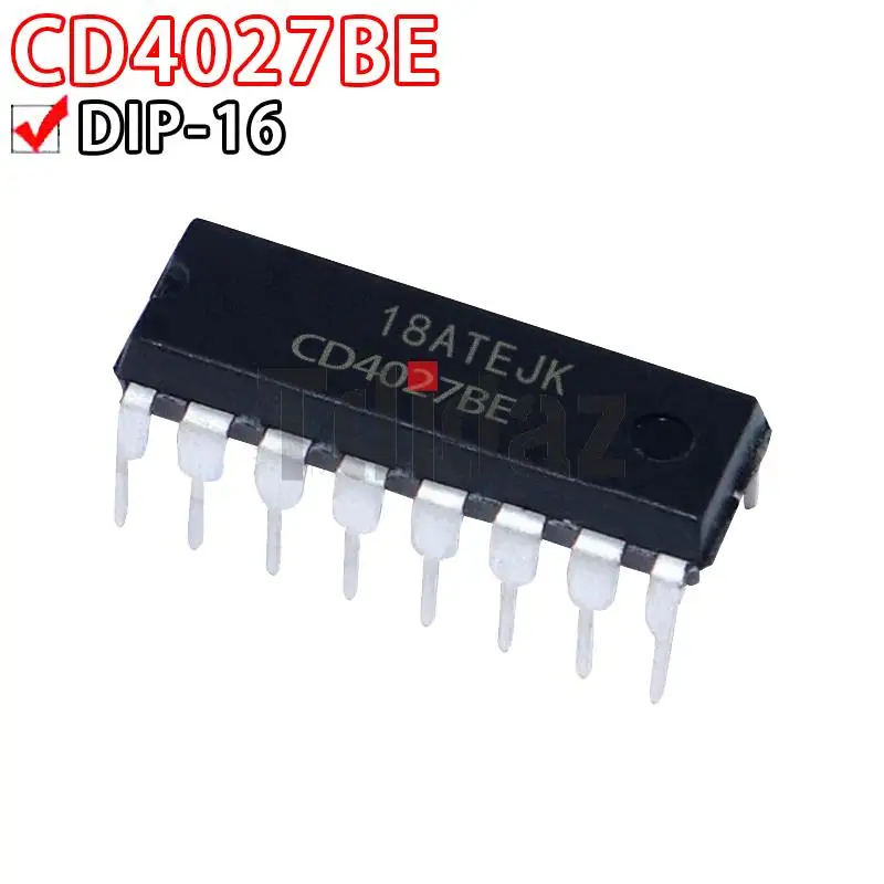 10 шт. CD4027BE DIP16 CD4027 DIP CD4027BE Новый и оригинальный IC