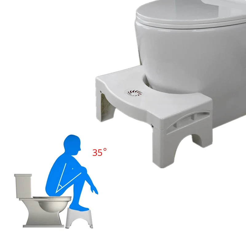 

Bathroom Toilet Squatty Step Stool Children Adult Footstool Non Slip Potty Toilet Stool for Children Old People