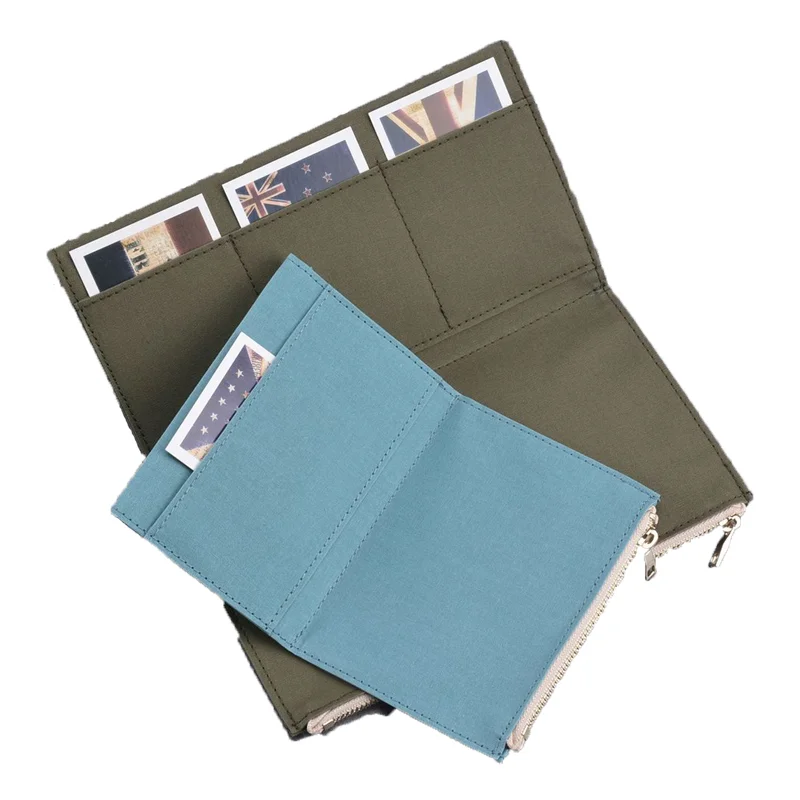 

Vintage Storage Bag For Midori Travelers Notebook Zipper Pocket Retro Canvas Card Holder File bag School Stationery