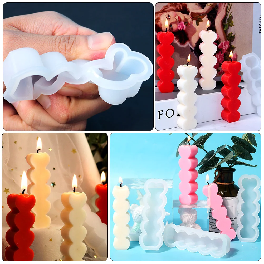 

Heart Mold Unique Resin Molds Silicone DIY Making Scented Supplies Candles