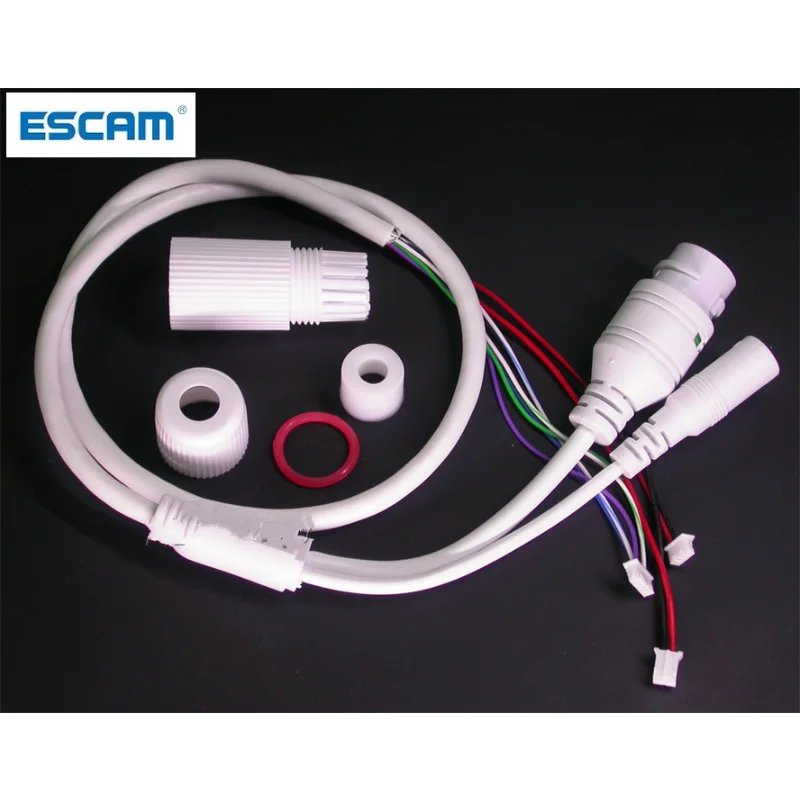 

ESCAM LAN cable for CCTV IP camera board module (RJ45 / DC) standard type without 4/5/7/8 wires , 1x status LED