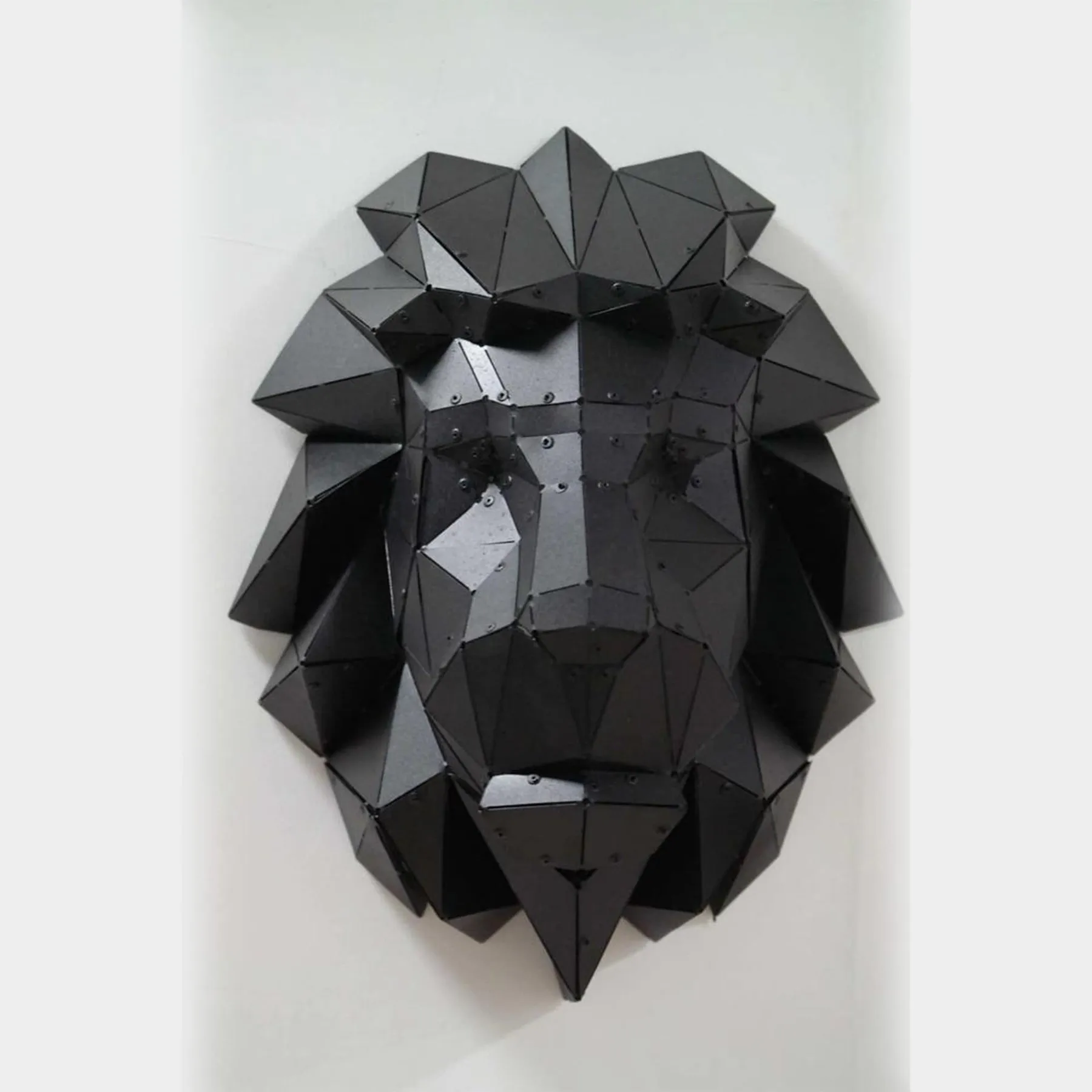 

3D Metal Industrial Style Lion Sculpture, Wall Sculpture Decor, Wall Decor Inactive, Wall Accessory, 3D Wall Metal Art