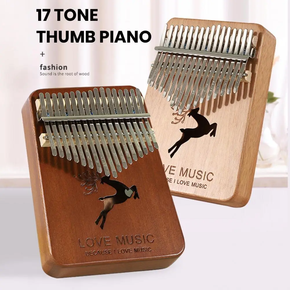 

Портативное пианино для большого пальца, музыкальный инструмент, 17 клавиш, компактный размер, легкое профессиональное пианино для начинающих