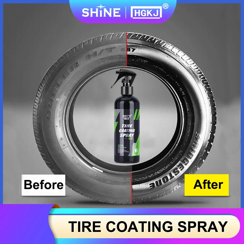 Tire Shine Coatings Long Lasting Tyre High Gloss Easy Application Non Greasy Car Auto Tire Refurbishing Agent Cleaner Coating