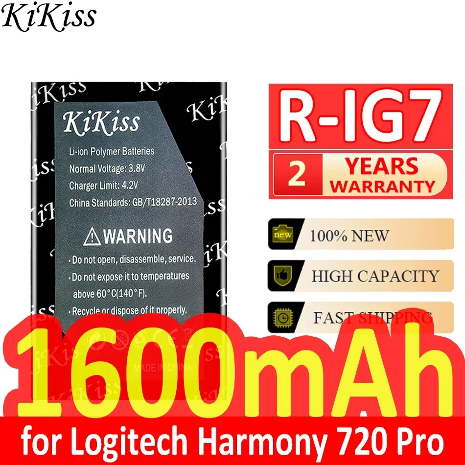 Аккумулятор KiKiss 1600 мАч R-IG7 для Logitech Harmony 895 900 880 720 Pro 780 785 885 890