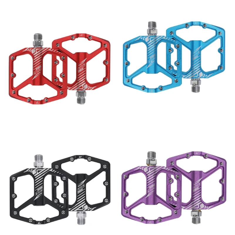 

3 Bearings Mountain Bike Aluminum Alloy Palin Wide Pedal Platform Pedals