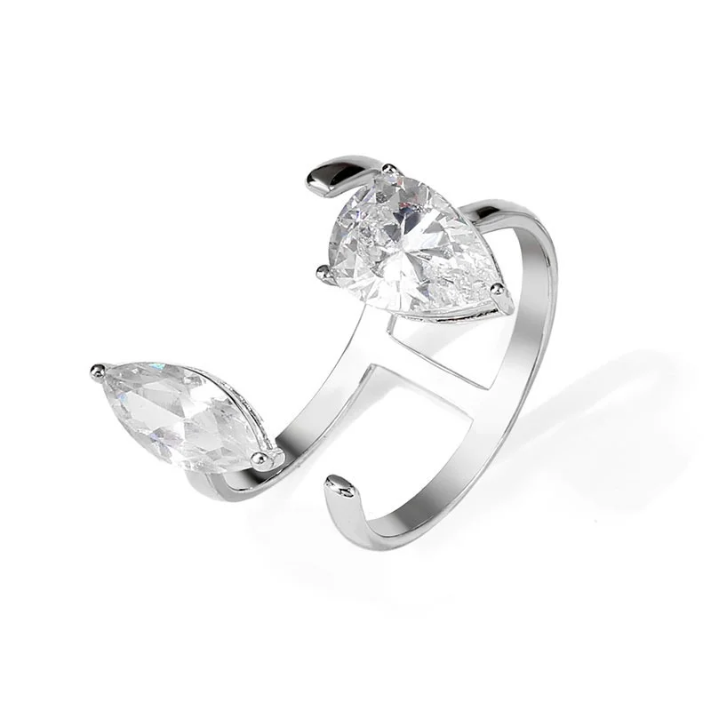 

2022 New Fashion Elegant Horse Eye Zirconia Ring For Women Simple Exquisite Jewelry Friendship Rings Gift for Party Best Friend