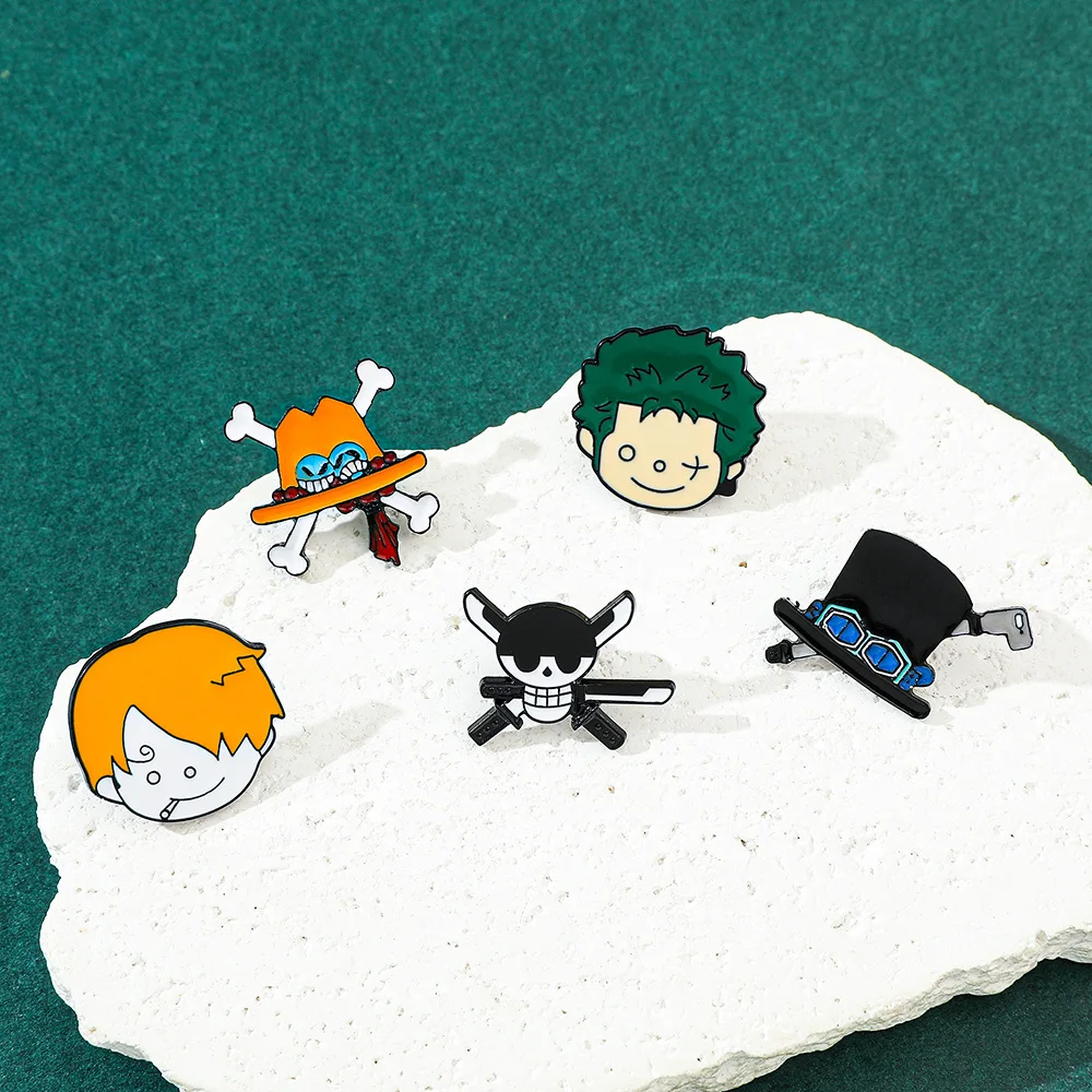 Цельный мультяшный металлический значок периферийные устройства аниме