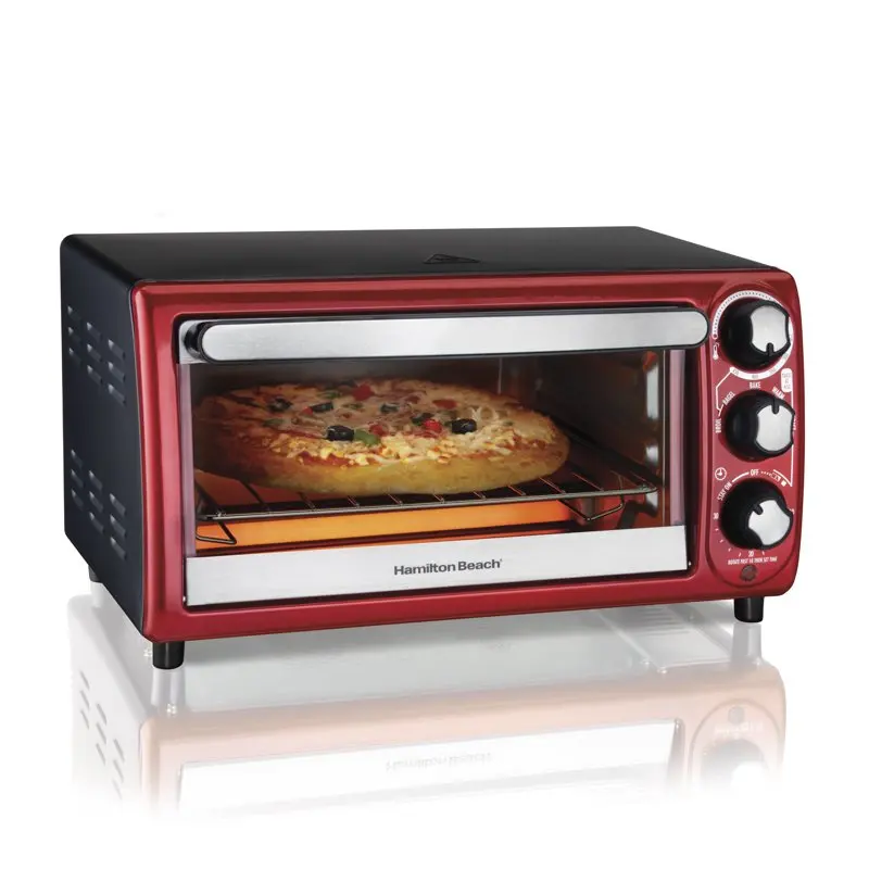 

Toaster Oven Red with Gray Accents 31146