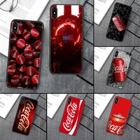 coca cola coke bestselling phone case cover hull for iphone 5 5s se 2 6 6s 7 8 12 mini plus x xs xr 11 pro max black pretty