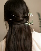 simple bamboo hairpin modern wooden hairpin bun head classical cheongsam tea dress accessories national style hair headdress