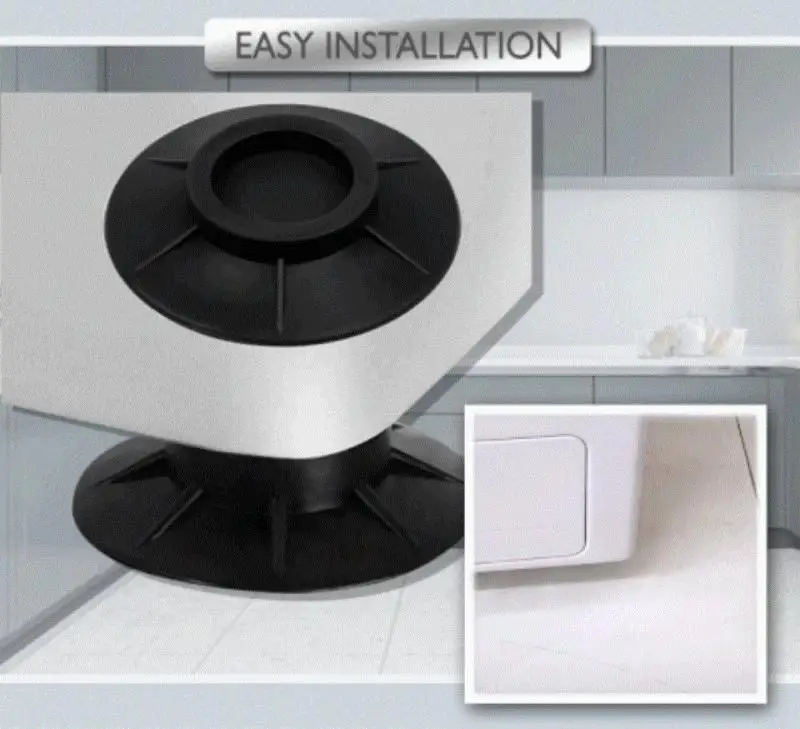 

4PCS Of Anti Vibration Pads Washing Machine Silent Rubber Feet Refrigerator Base Fixed Non-slip Foot Pad Bracket Accessories