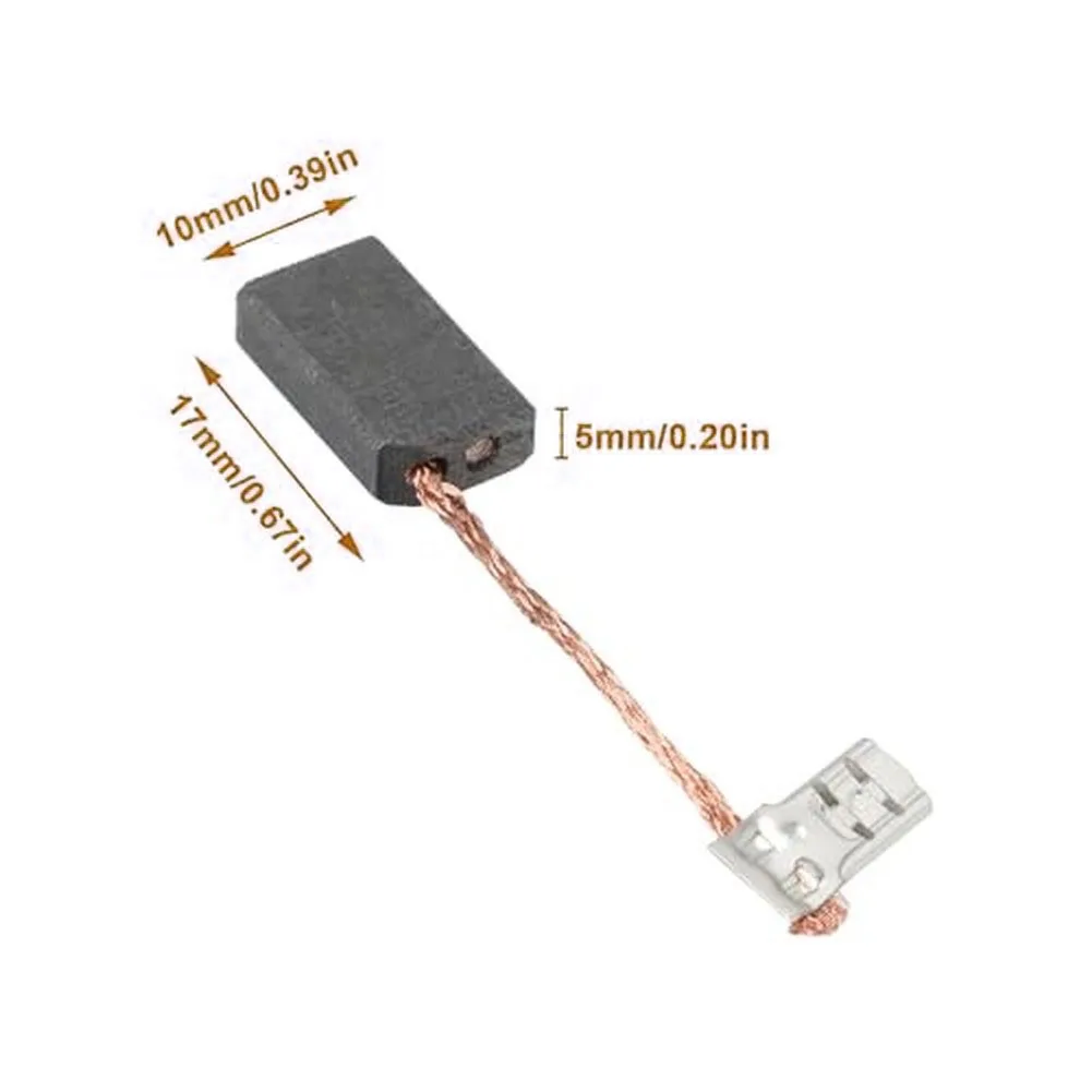 Фото Совместимые угольные щетки 5x10x17 мм для инструментов Mafell MT55CC KSS300 PSS3100SE, OEM 063164, запасная часть №2