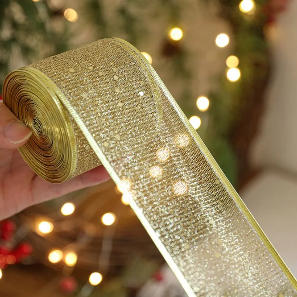 Новая рождественская лента 2 м рождественский подарок лимитация льняной ткани