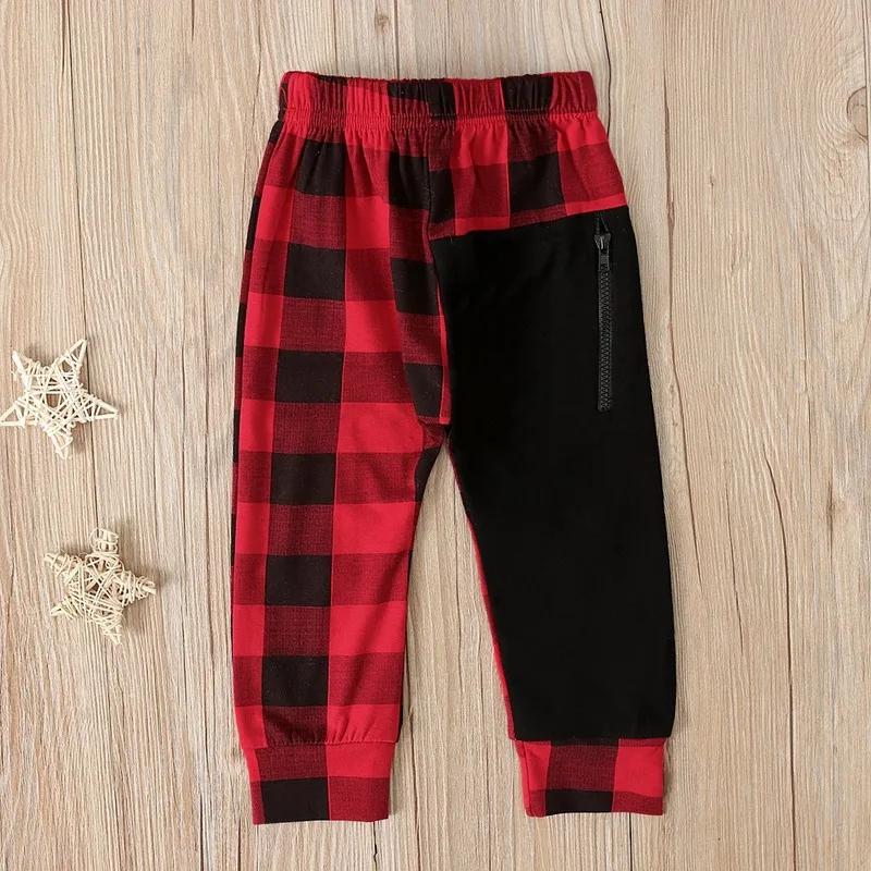 

Boy Pants 1Y-6Y boys clothes Fashion Toddler Kids Boys Plaid Bottom Pants Panty Harem Pants Trousers Casual Children Clothes