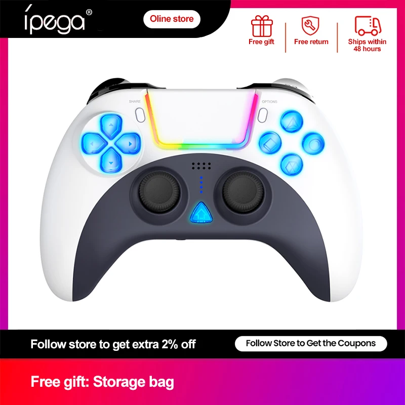 

Ipega 4023 Bluetooth Gamepad Game Controller Touchpad Wireless Joystick for Playstation 4 PS4 PS3 iOS MFi Games Android Phone PC