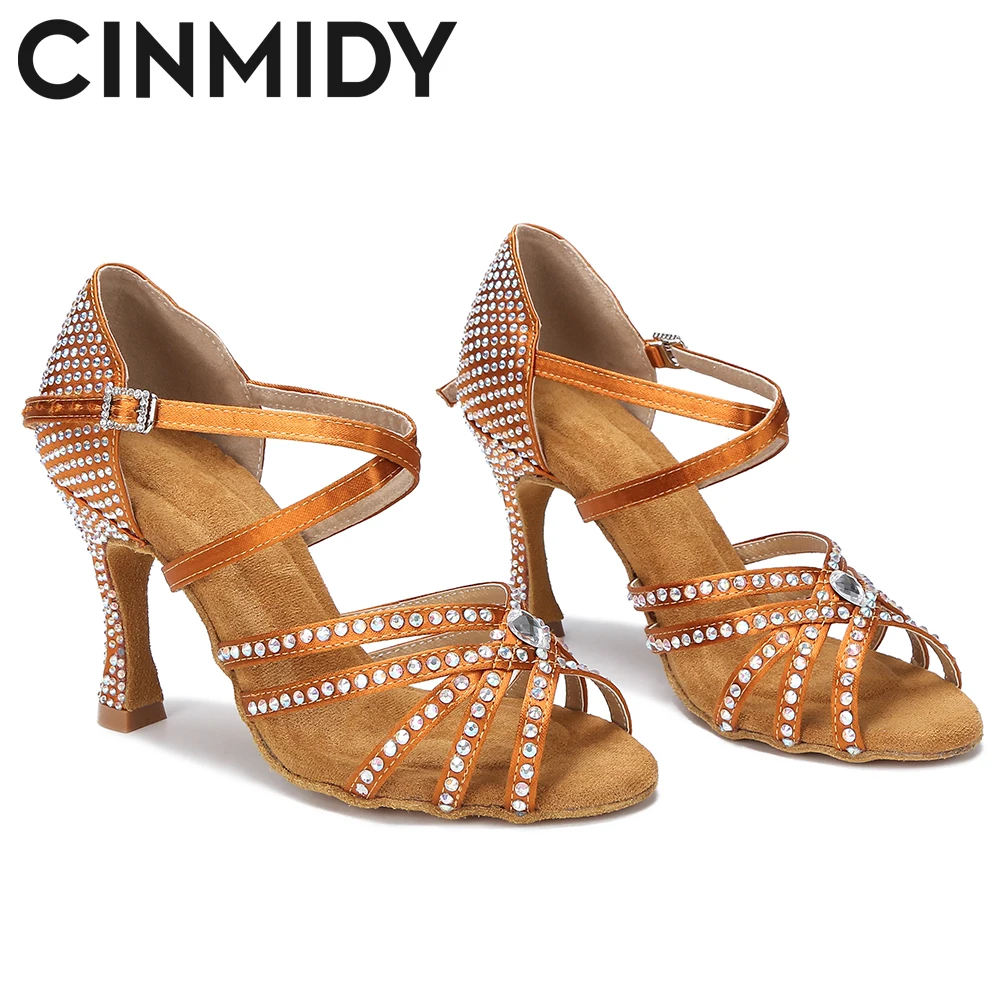 Женские туфли для латиноамериканских танцев CINMIDY стразы женские танго сальсы