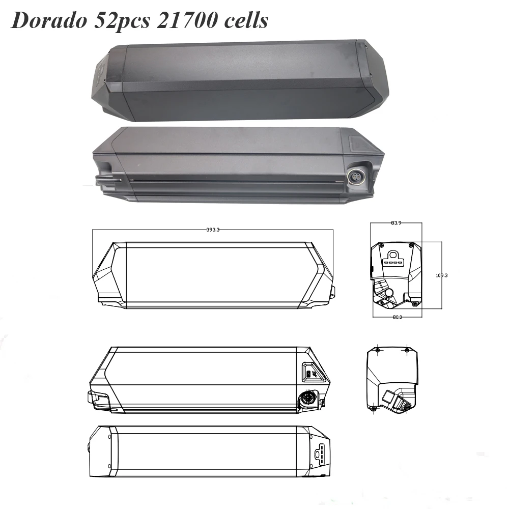 Съемный литий-ионный аккумулятор для электровелосипеда AiliFe X20B X26A X26B 48 В 13 а/ч 15