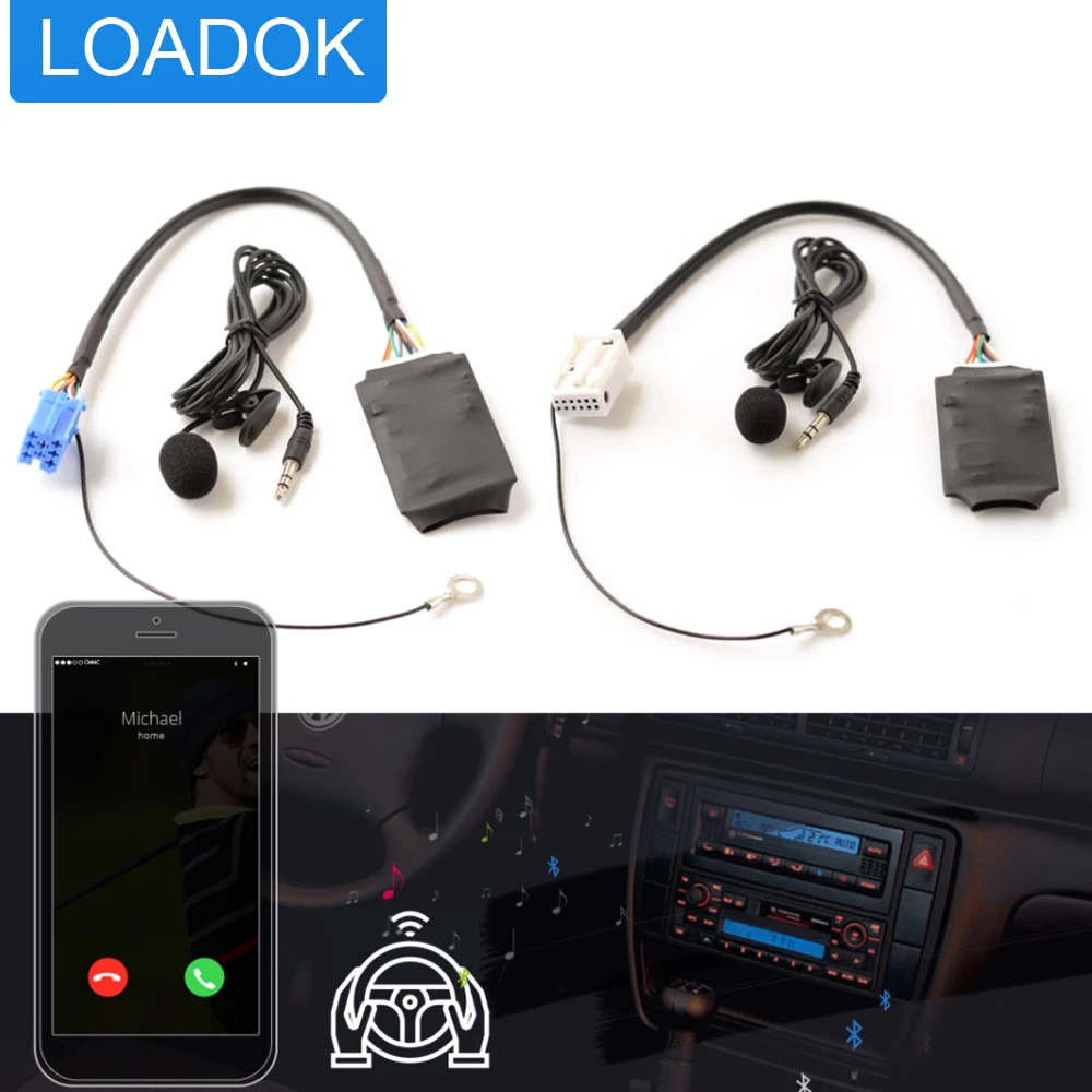 

Автомобильный комплект Bluetooth AUX 12 pin гарнитура адаптер Интерфейс для Audi Skoda VW Seat 8 pin CD Радио MP3 аудио музыкальный вход Quadlock