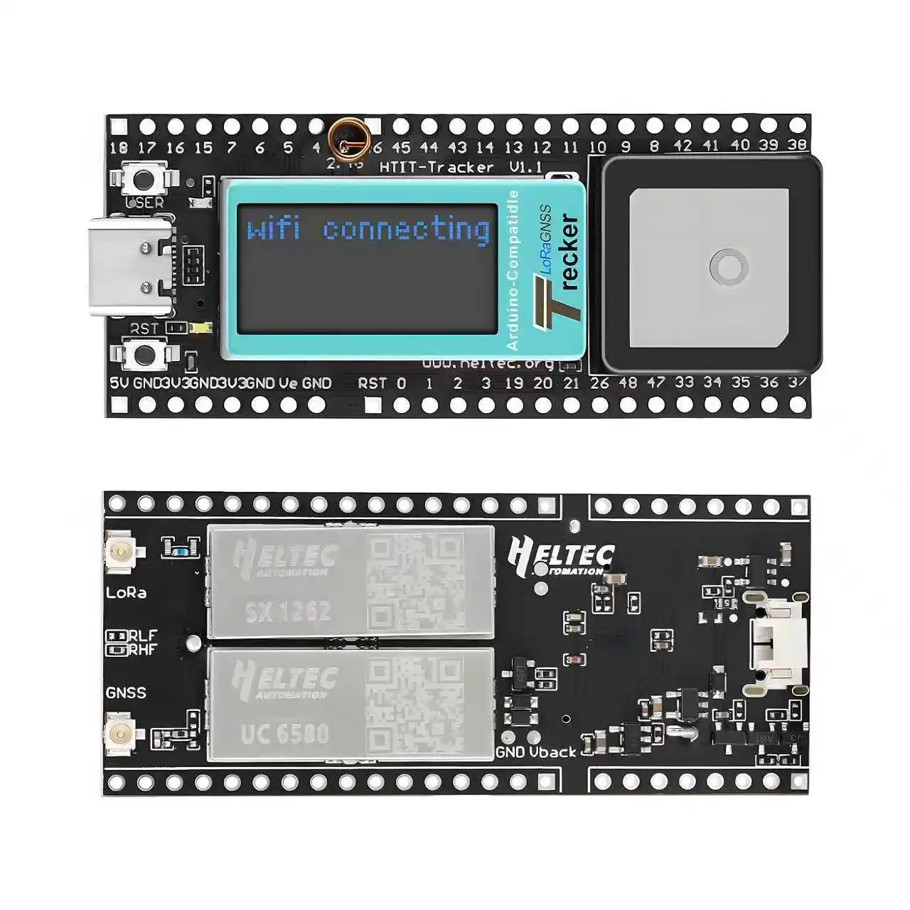Беспроводной трекер Heltec V1V2 ESP32S3 SX1262 с поддержкой Meshtastic LoRa Node и Bluetooth Low Energy для отслеживания активов и IoT-мониторинга (art.: 3920d3bfcf3f2) - 3920d3bfcf3f2