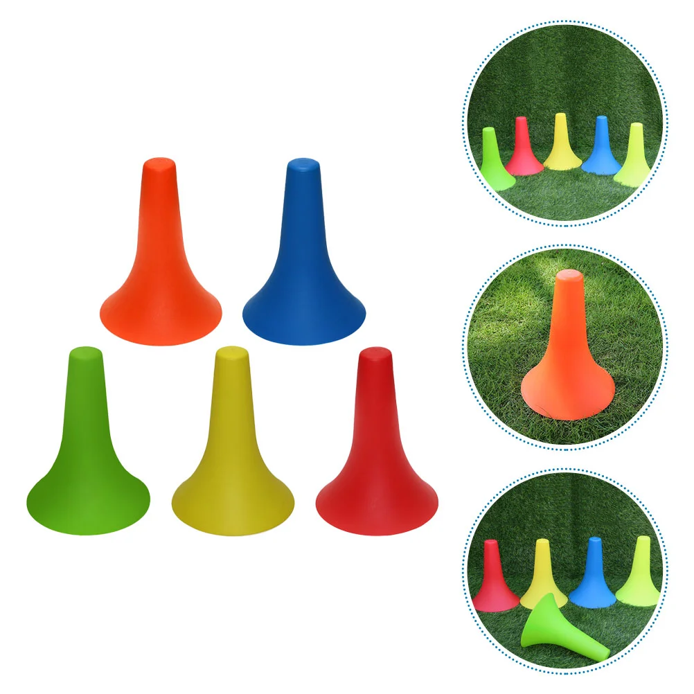 

5 шт. спортивные аксессуары, маркер препятствий, пластиковый дорожный блок для подарка, развлекательный поезд