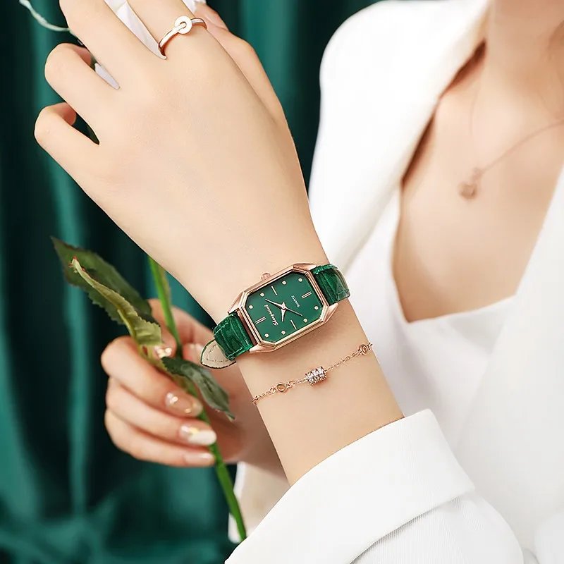 

Vintage Square Watch Ladies Belt Watch Suitable For Gifts Quartz Wristwatches Luxury Brand Woman Watch 손목시계 Relojes De Mujer