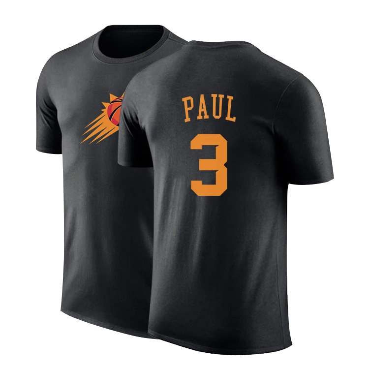 

3XL Мужская трикотажная одежда для американского баскетбола футболки Феникс Suns #3 Paul хлопковая толстовка Повседневная Женская белая одежда