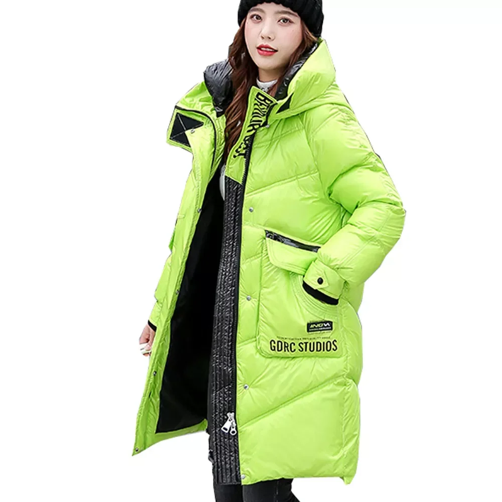 

2022NEW long down parka women's wear 2021 new winter bread jacket big cotton padded jacket 8307