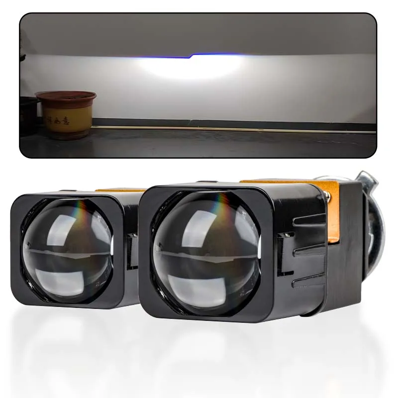 

1,5 дюймовый мини-проектор Bi светодиодный, линза H4 светодиодный Matrix, модуль фары H7 9005 9006, лазерная противотуманная лампа, неразрушающая установка