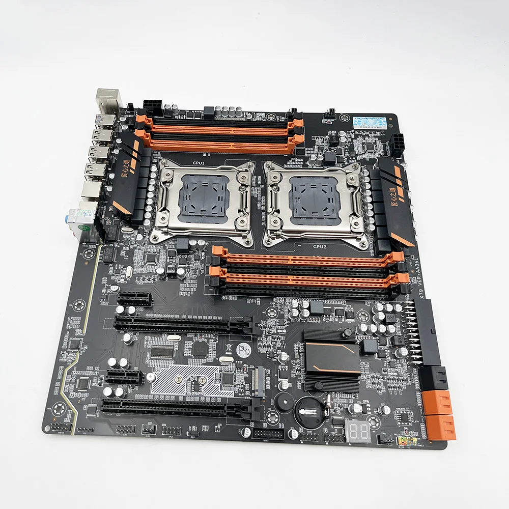 Материнская плата для HUANANZHI X79 Dual CPU LGA 2011 DDR3 E-ATX материнская 8D