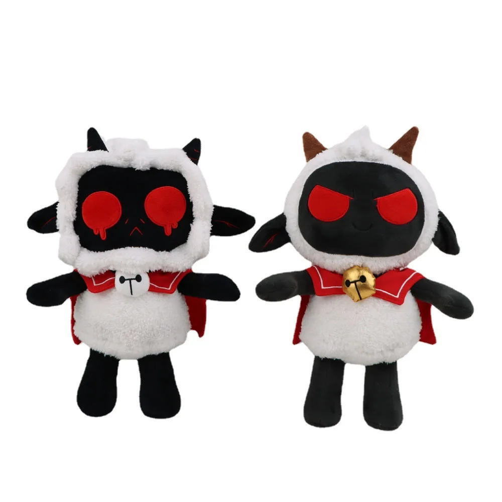 

33cm Cult of the Lamb Plush Toy Soft Cute Sheep Lamb Plushies Game Toy Cartoon Animal Horror Plushie Doll for Kids Boy Girl Gift