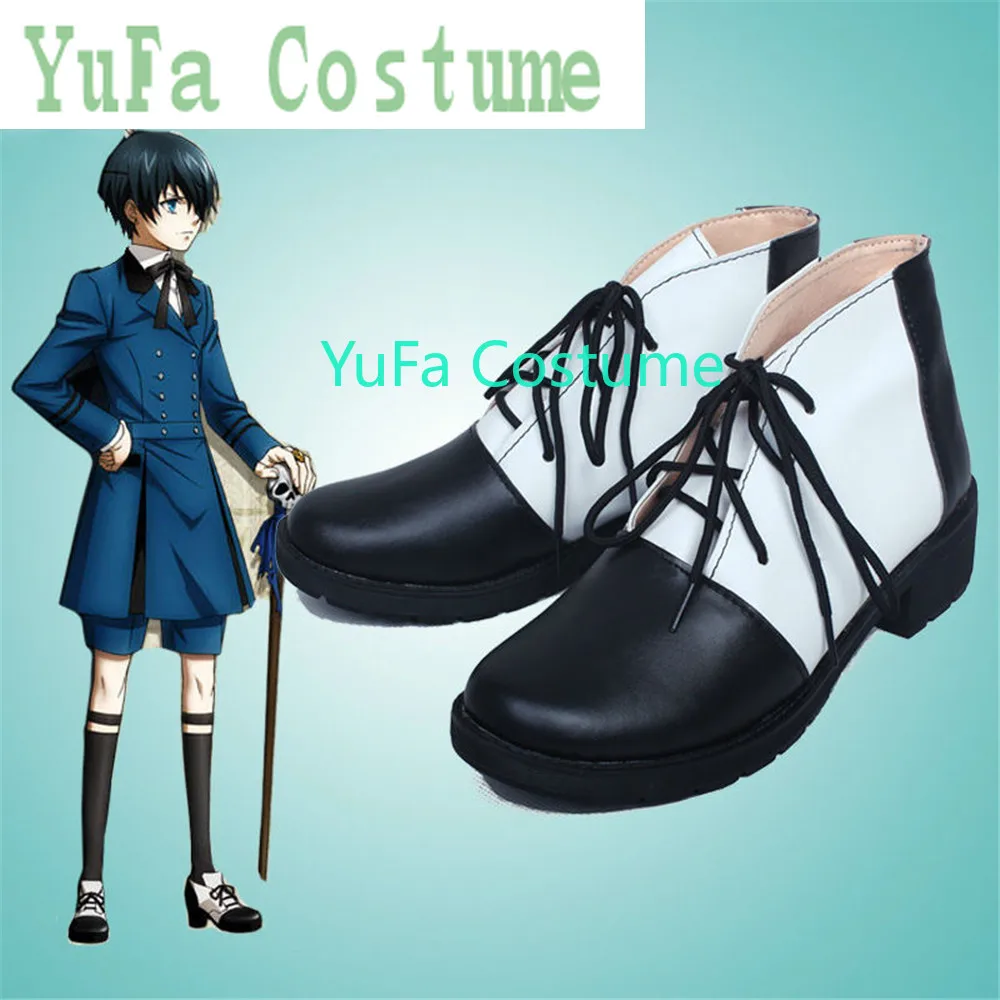 Черный дворецкий Сиэль Фантомхайв Обувь для косплея Сапоги Игра Костюм YuFa на
