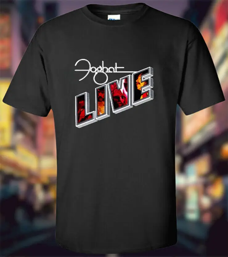 

New FOGHAT Live Logo Men's T Shirt g