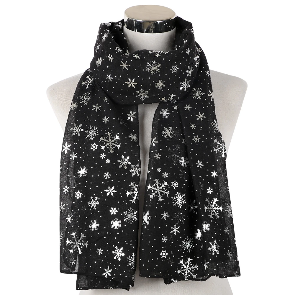 

Winter Scarf Female Wild Christmas Scarf Simple Scarf Scarf Warm Fashion Student Christmas Gift Couple Shawl Star Scarf