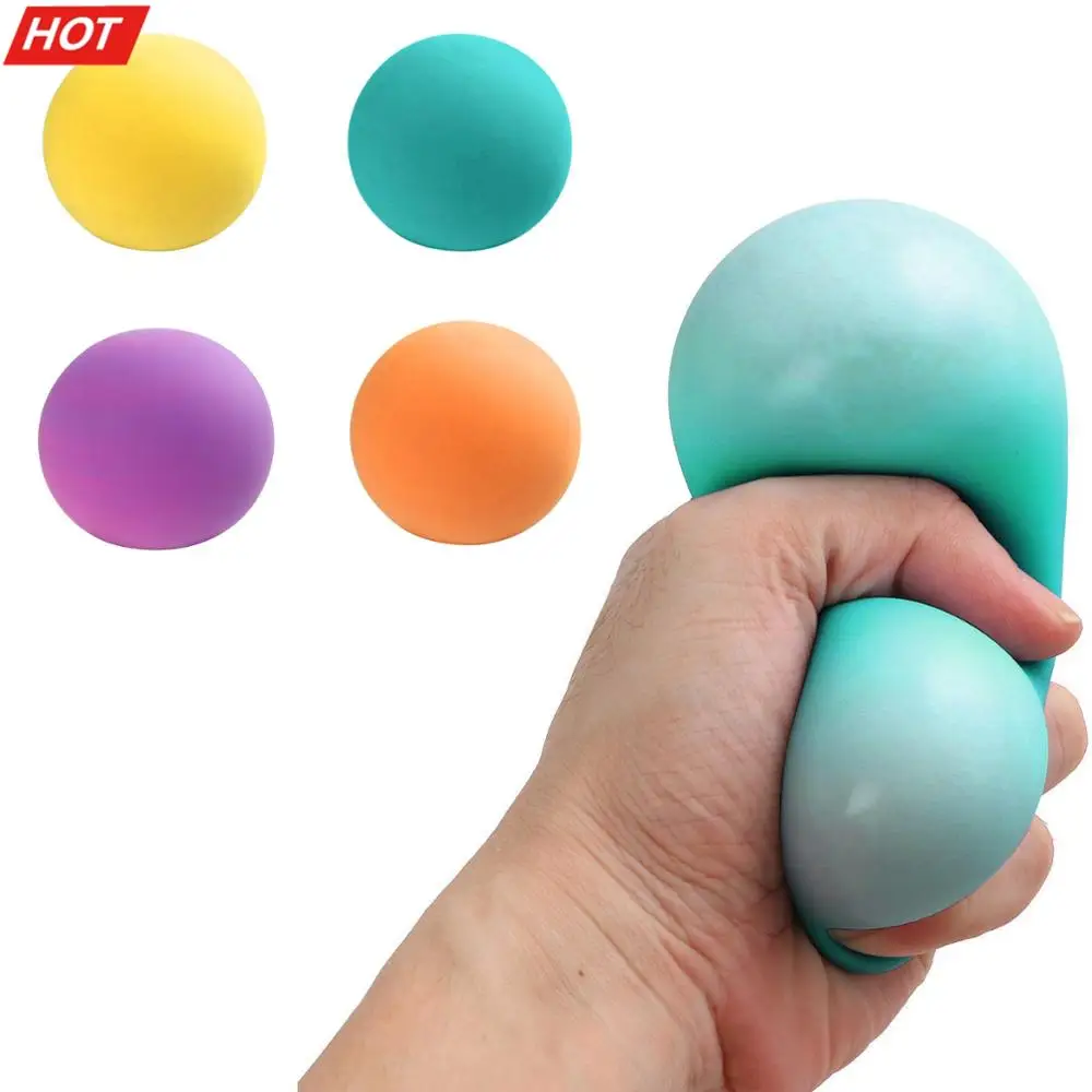 

Solid Color Balle Anti Stress Enfant Vent Ball Press Decompression Toy Relieve Stress Balls Hand Squeeze Fidget Toy Needoh Ball