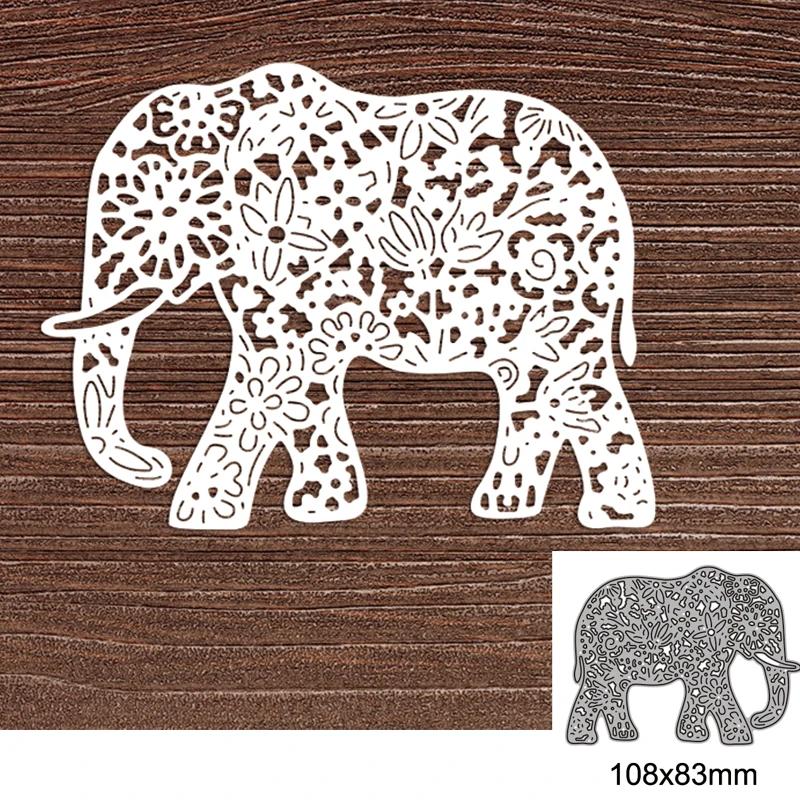 Металлические высекальные штампы в виде слона для рукоделия высечка