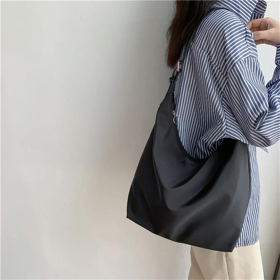 Модная большая вместительная сумка-шоппер женская нейлоновая сумка на плечо INS